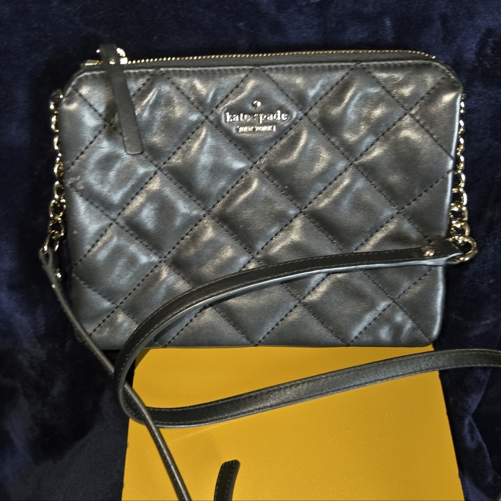 Kate Spade Quilted Black Crossbody Bag
